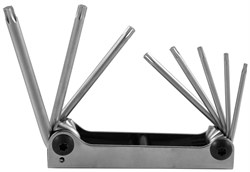 Набор угловых ключей Torx (в ключнице) Т9-Т40, 8 предметов - фото 44338