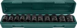 Набор головок торцевых ударных 1/2"DR 10-24 мм, 11 предметов - фото 44767