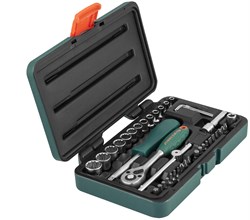 Набор головок торцевых Super Tech 1/4"DR с аксессуарами, 41 предмет - фото 44958