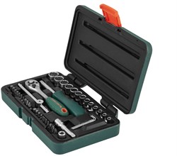 Набор головок торцевых Super Tech 1/4"DR с аксессуарами, 41 предмет - фото 44970