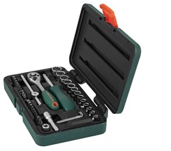 Набор головок торцевых Super Tech 1/4"DR с аксессуарами, 41 предмет - фото 44971