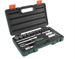 Набор головок торцевых Super Tech 3/8"DR, с аксессуарами, 26 предметов - фото 45005