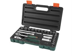 Набор головок торцевых Super Tech 3/8"DR, с аксессуарами, 26 предметов - фото 45010