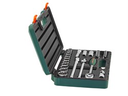 Набор головок торцевых Super Tech 1/2"DR с аксессуарами, 27 предметов - фото 45060