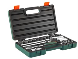 Набор головок торцевых Super Tech 1/2"DR с аксессуарами, 27 предметов - фото 45065
