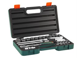 Набор головок торцевых Super Tech 1/2"DR с аксессуарами, 27 предметов - фото 45066