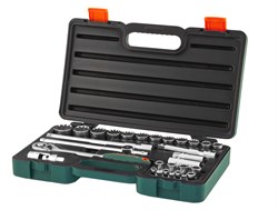 Набор головок торцевых Super Tech 1/2"DR с аксессуарами, 27 предметов - фото 45070