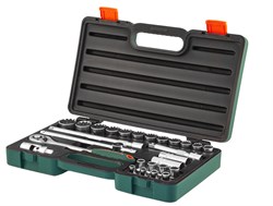 Набор головок торцевых Super Tech 1/2"DR с аксессуарами, 27 предметов - фото 45071