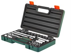 Набор головок торцевых Super Tech 1/2"DR с аксессуарами, 27 предметов - фото 45072