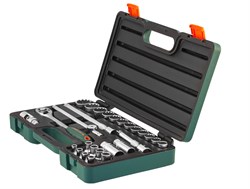 Набор головок торцевых Super Tech 1/2"DR с аксессуарами, 27 предметов - фото 45074