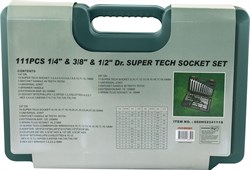 Универсальный набор инструмента Super Tech 111 предметов - фото 45128