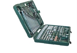 Универсальный набор торцевых головок 1/4"DR 4-13 мм и 1/2"DR 8-32 мм, комбинированных ключей 6-32 мм и отверток, 128 предметов - фото 45178