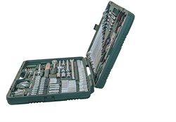 Универсальный набор торцевых головок 1/4"DR 4-13 мм и 1/2"DR 8-32 мм, комбинированных ключей 6-32 мм и отверток, 128 предметов - фото 45194