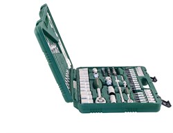 Универсальный набор торцевых головок 1/4"DR 4-14 мм и 1/2"DR 14-32 мм и комбинированных ключей 8-22 мм, 82 предмета - фото 45264