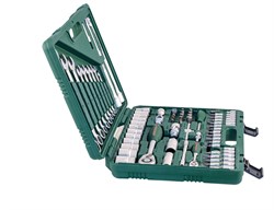 Универсальный набор торцевых головок 1/4"DR 4-14 мм и 1/2"DR 14-32 мм и комбинированных ключей 8-22 мм, 82 предмета - фото 45265
