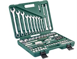 Универсальный набор торцевых головок 1/4"DR 4-14 мм и 1/2"DR 14-32 мм и комбинированных ключей 8-22 мм, 82 предмета - фото 45270