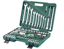 Универсальный набор торцевых головок 1/4"DR 4-14 мм и 1/2"DR 14-32 мм и комбинированных ключей 8-22 мм, 82 предмета - фото 45276