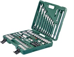 Универсальный набор торцевых головок 1/4"DR 4-14 мм и 1/2"DR 14-32 мм и комбинированных ключей 8-22 мм, 82 предмета - фото 45279