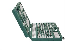 Универсальный набор торцевых головок 1/4"DR 4-13 мм и 1/2"DR 8-32 мм, отверток и угловых ключей 1,5-10 мм, 83 предмета - фото 45285