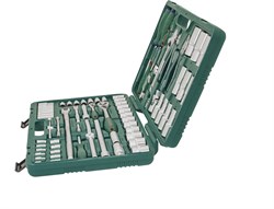 Универсальный набор торцевых головок 1/4"DR 4-13 мм и 1/2"DR 8-32 мм, отверток и угловых ключей 1,5-10 мм, 83 предмета - фото 45302