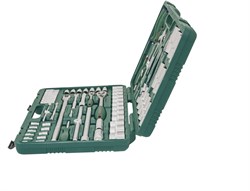 Универсальный набор торцевых головок 1/4"DR 4-13 мм и 1/2"DR 8-32 мм, отверток и угловых ключей 1,5-10 мм, 83 предмета - фото 45303