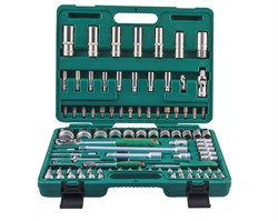 Набор торцевых головок 1/4"DR 4-14 мм и 1/2"DR 10-32 мм, 94 предмета - фото 45304