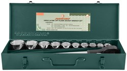 Набор головок торцевых 3/4"DR 22-50 мм., с аксессуарами, 15 предметов - фото 45326