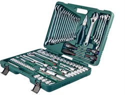 Универсальный набор торцевых головок 1/4"DR 4-10 мм и 1/2"DR 8-32 мм, комбинированных ключей 8-24 мм и отверток, 101 предмет - фото 45367