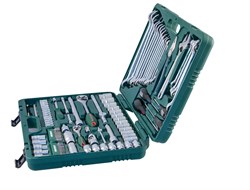 Универсальный набор торцевых головок 1/4"DR 4-10 мм и 1/2"DR 8-32 мм, комбинированных ключей 8-24 мм и отверток, 101 предмет - фото 45370