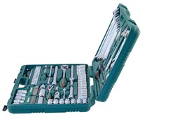 Универсальный набор торцевых головок 1/4"DR 4-10 мм и 1/2"DR 8-32 мм, комбинированных ключей 8-24 мм и отверток, 101 предмет - фото 45371