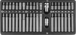 Набор вставок-бит 10 мм  H4-12 мм, Т20-Т55, M5-M12 (30 и 75 мм.), 3/8"DR и 1/2"DR, 40 предметов - фото 45562
