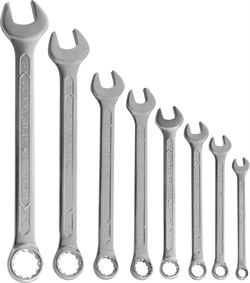 Набор ключей гаечных комбинированных с профилем SUPER TECH в кейсе, 8-19 мм, 8 предметов - фото 45766