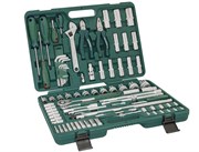 Универсальный набор торцевых головок 1/4"DR 4-13 мм и 1/2"DR 8-32 мм, отверток и угловых ключей 1,5-10 мм, 83 предмета