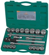 Набор головок торцевых дюймовых 3/4"DR, 7/8"-2", с аксессуарами, 21 предмета