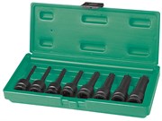 Набор ударных головок Torx 1/2DR", Т30 - T80, 78 мм, 8 предметов