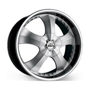 ANTERA  341  9,5\R20 5*120 ET40  d72,6  Silver Lip Polished  [341 950 006]