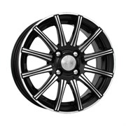 КиК  Сиеста (КС475)  5,5\R14 4*100 ET45  d67,1  Алмаз-черный  [12894]