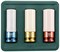 Набор головок торцевых ударных глубоких 1/2"DR (пластик, цвет), 17-21 мм, 3 предмета - фото 44879